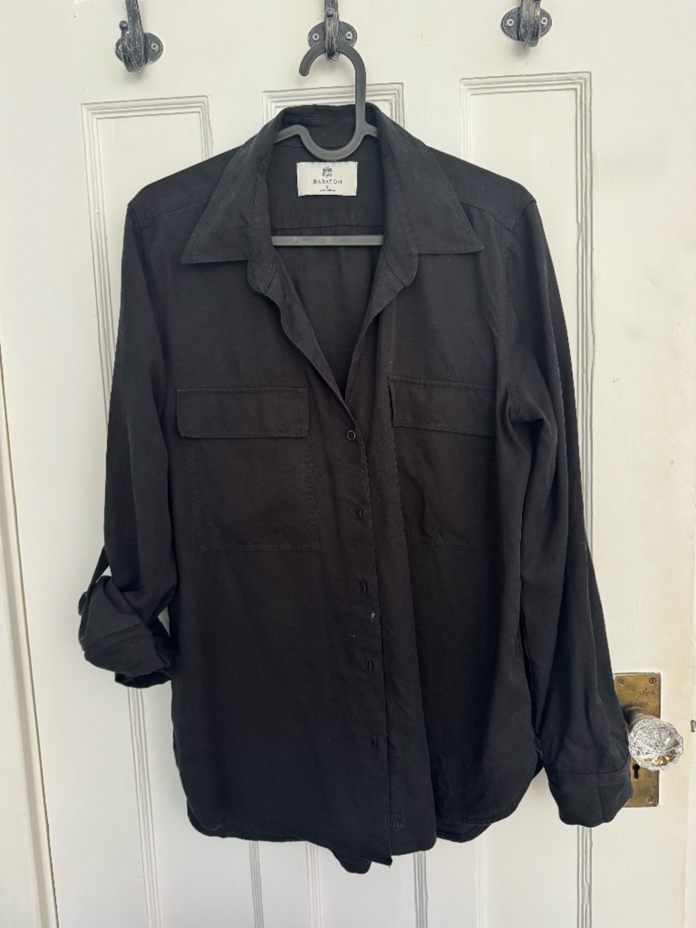 BLACK BABATON BLOUSE